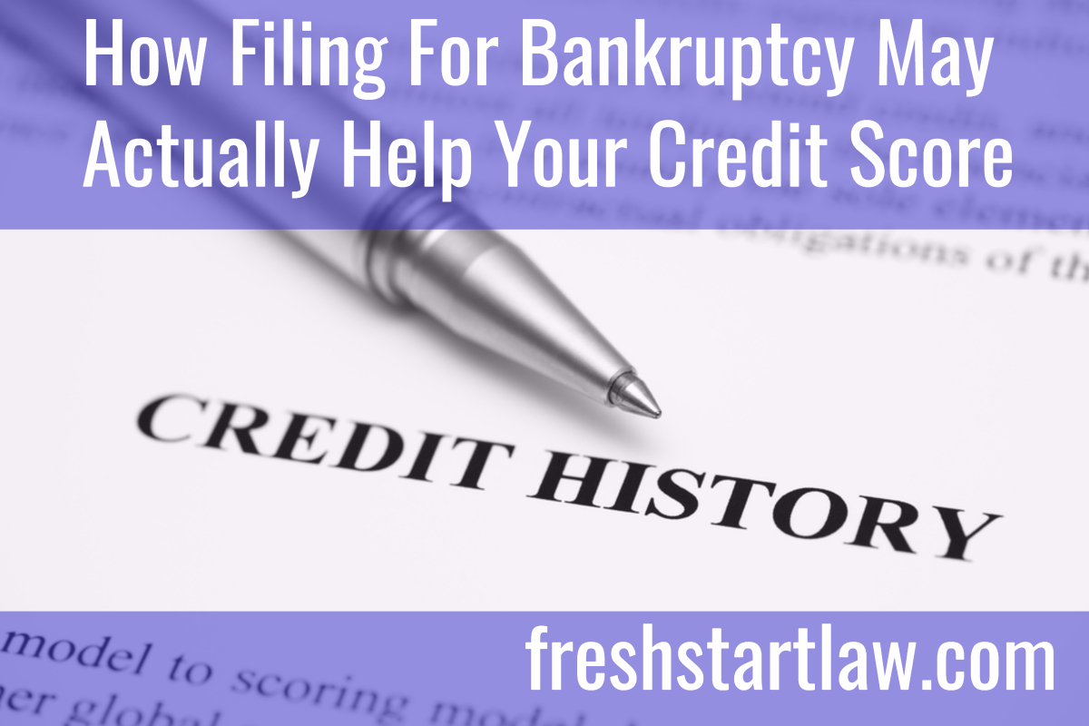 how filing for bankruptcy may help your credit score